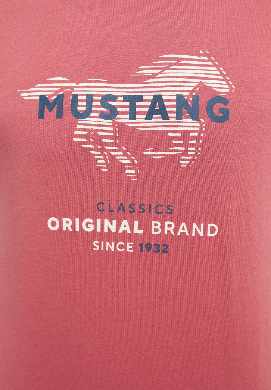 MUSTANG ALEX C PRINT MĘSKI T-SHIRT KOSZULKA LOGO NADRUK 1013828 8268