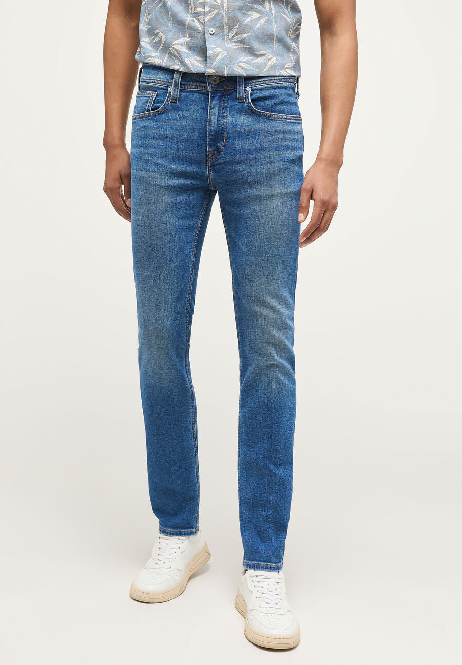 MUSTANG ORLANDO SLIM MĘSKIE SPODNIE JEANSOWE DENIM BLUE 1013676 5000 682