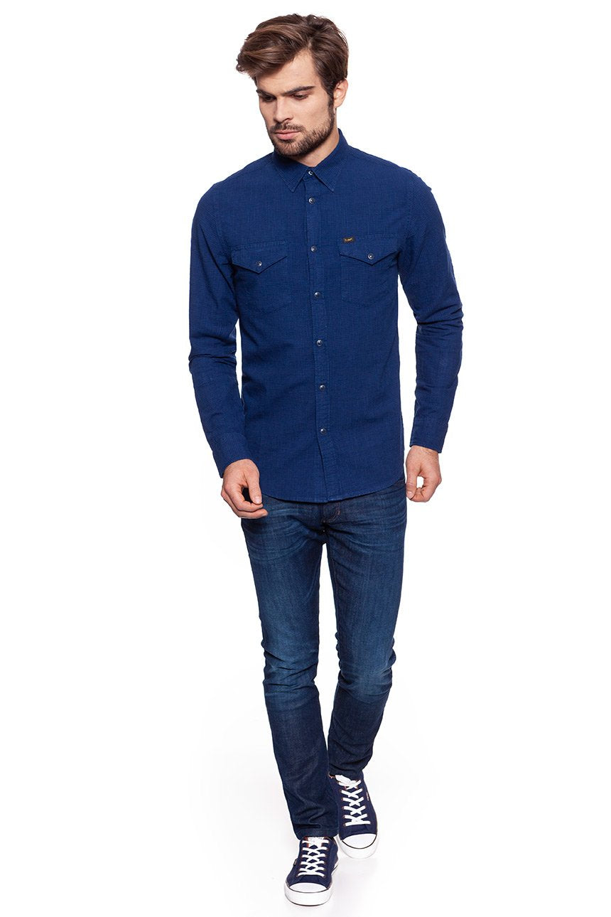 KOSZULA LEE WESTERN SHIRT DEEP INDIGO L644EMPS