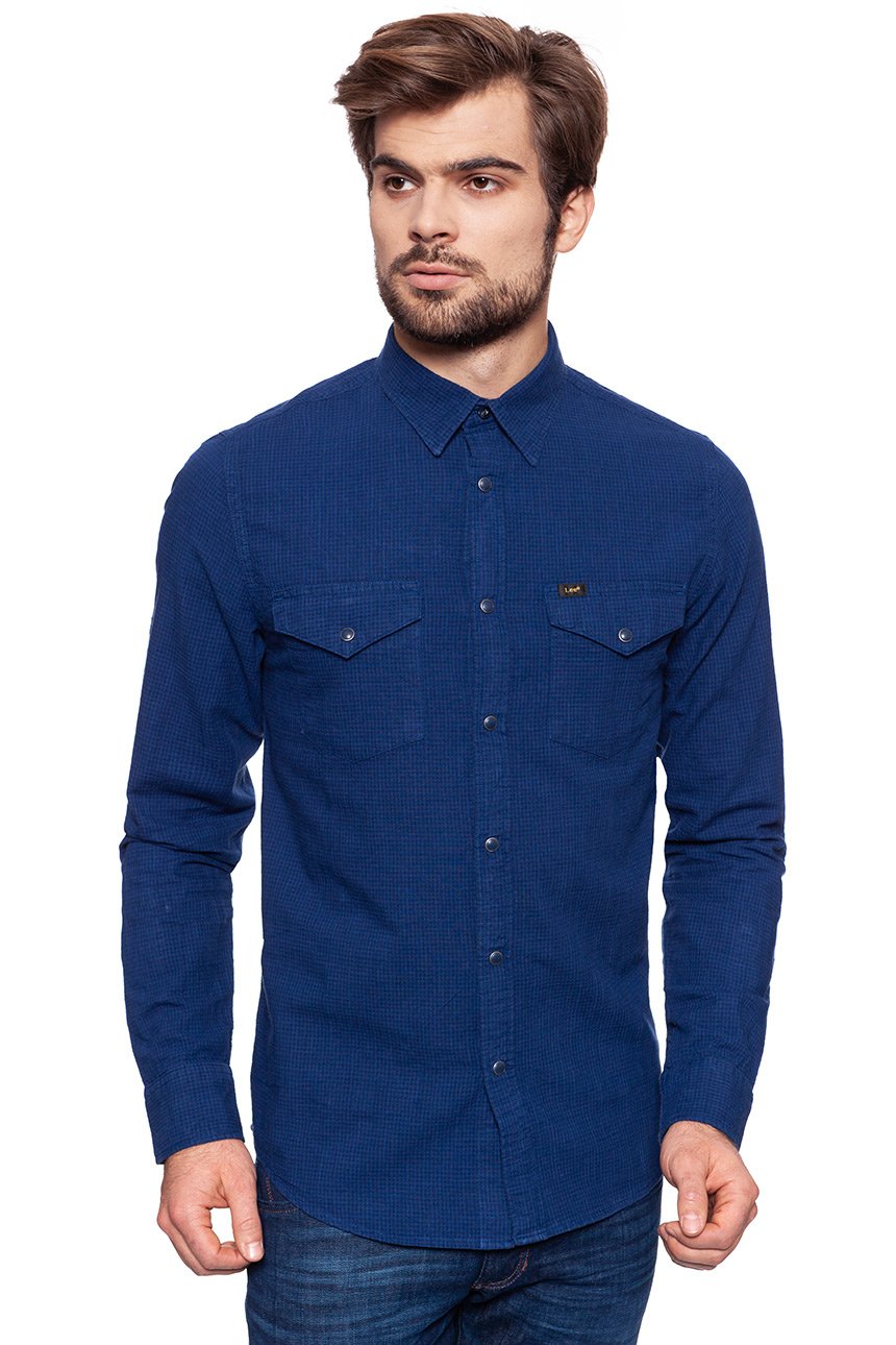 KOSZULA LEE WESTERN SHIRT DEEP INDIGO L644EMPS