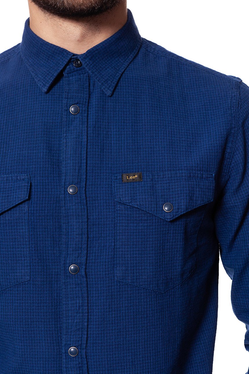 KOSZULA LEE WESTERN SHIRT DEEP INDIGO L644EMPS