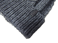 MĘSKA CZAPKA ZIMOWA WRANGLER CABLE HAT DARK GREY W0M09U206