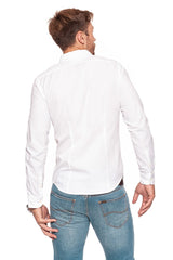 KOSZULA WRANGLER L/S 1 PKT SHIRT WHITE W5953LN12