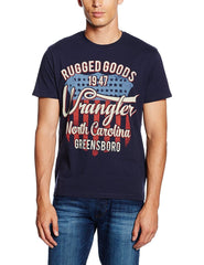 KOSZULKA WRANGLER S/S AMERICANA T NAVY W7A03FK35