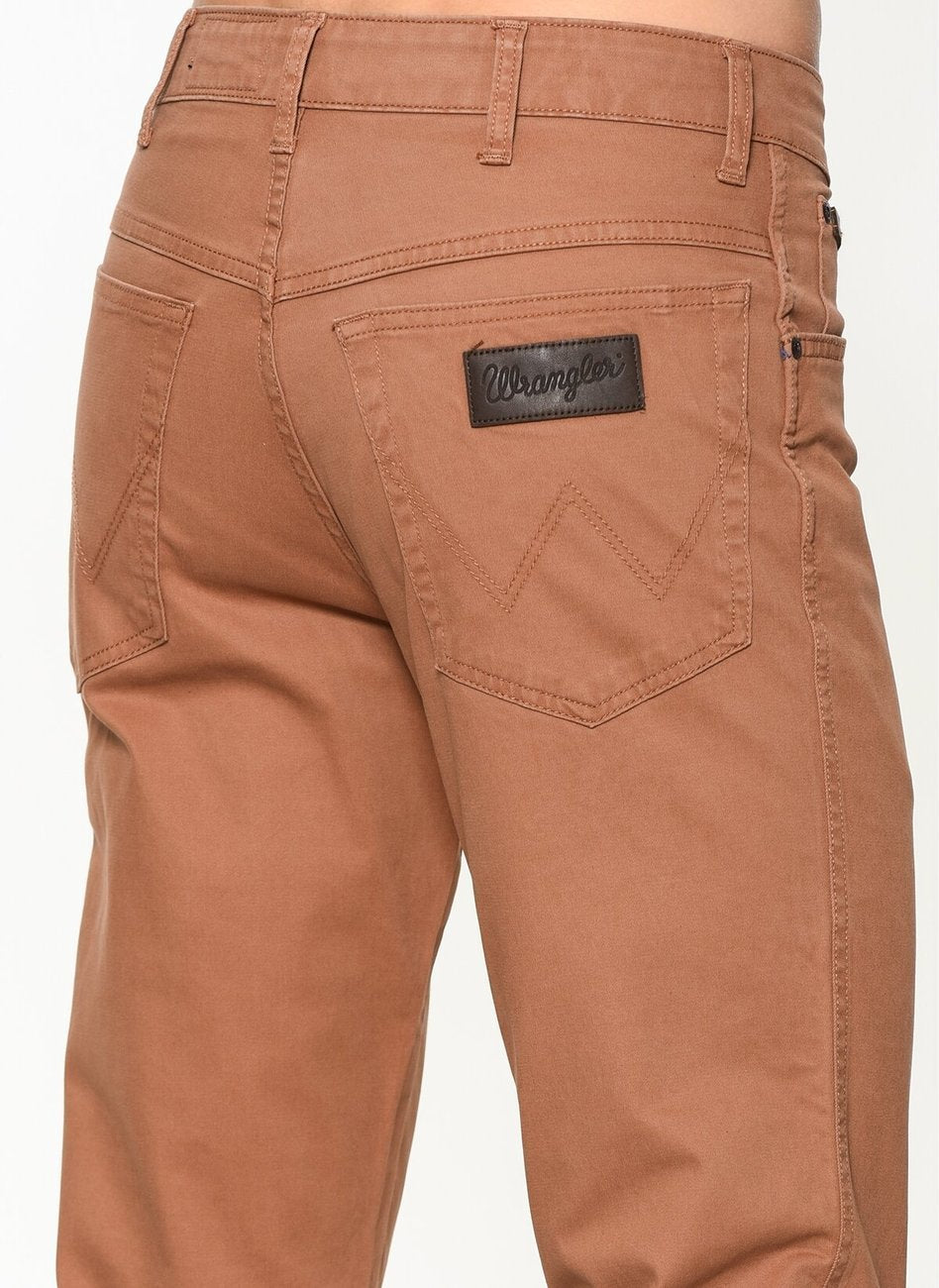 WRANGLER SPODNIE MĘSKIE TEXAS BROWN W121AP89K