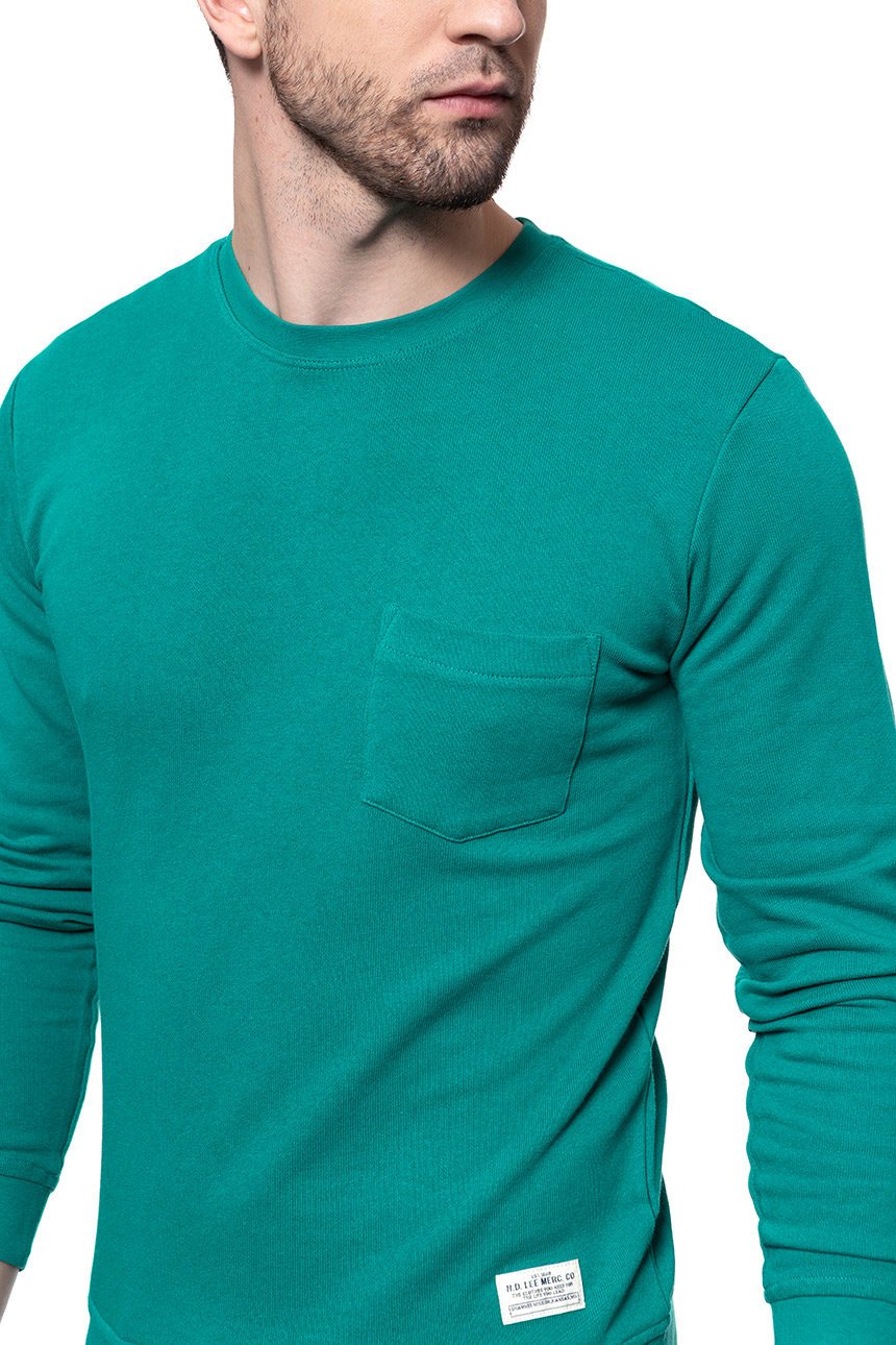 BLUZA MĘSKA LEE POCKET SWS BAYOU GREEN L82BOTSL