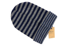 MĘSKA CZAPKA ZIMOWA WRANGLER STRIPEY HAT DARK GREY MEL W0M07U206