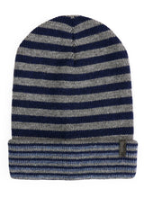 MĘSKA CZAPKA ZIMOWA WRANGLER STRIPEY HAT DARK GREY MEL W0M07U206