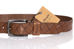 PASEK WRANGLER DIAMOND BELT BROWN W0A62U185