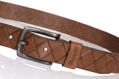 PASEK WRANGLER DIAMOND BELT BROWN W0A62U185