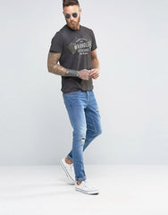 KOSZULKA WRANGLER AMERICANA TEE PHANTOM W7A03FK16      $