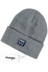 MĘSKA CZAPKA ZIMOWA WRANGLER BASIC BEANIE MID GREY MEL W0M03UH37