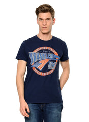 KOSZULKA WRANGLER AMERICANA TEE NAVY W7A52FK35      $