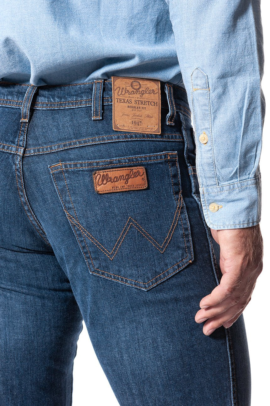 JEANSY MĘSKIE WRANGLER TEXAS BLUE TIMES W121AR77C