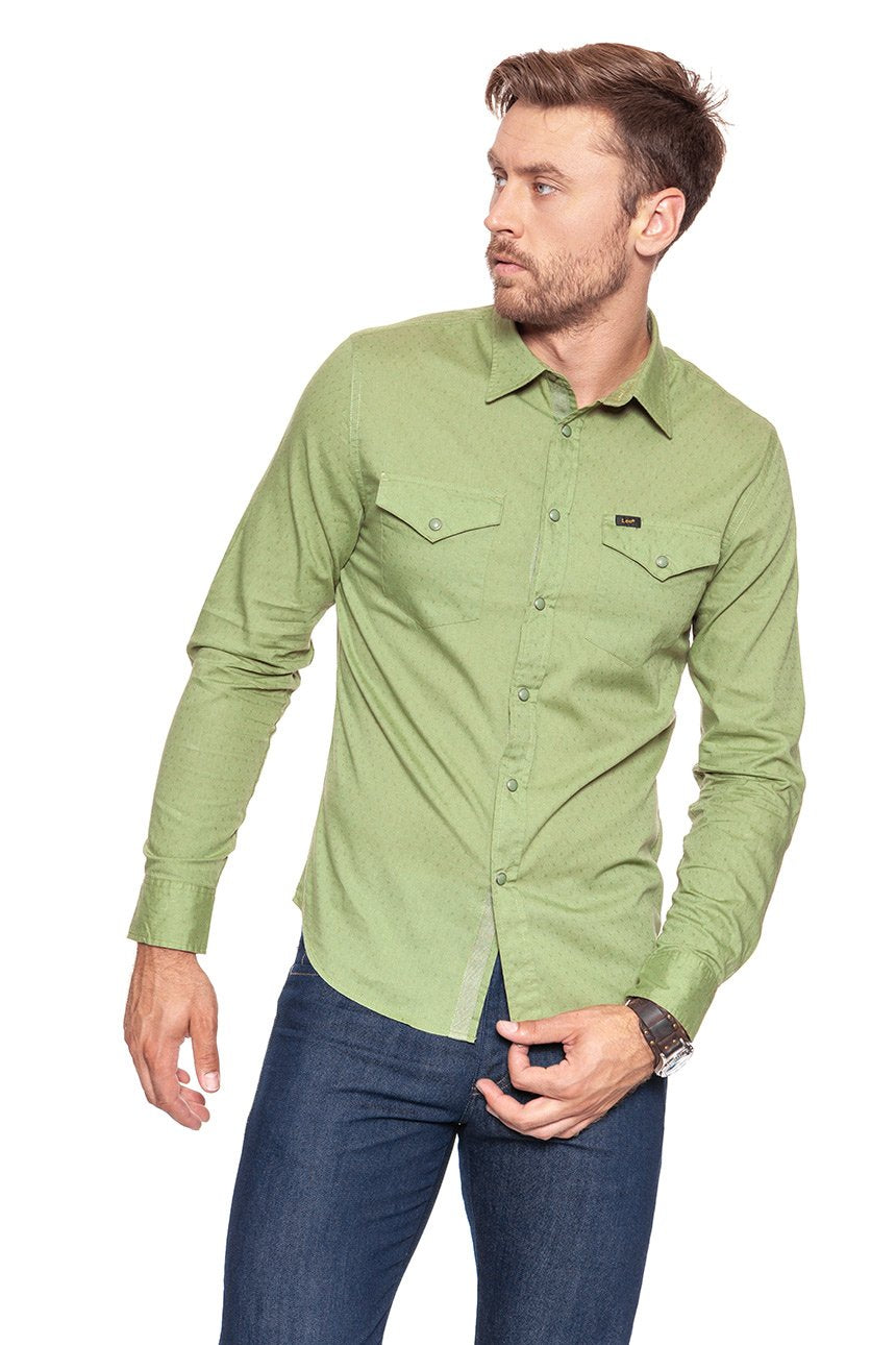 KOSZULA LEE WESTERN SHIRT SAGE L644IBSN