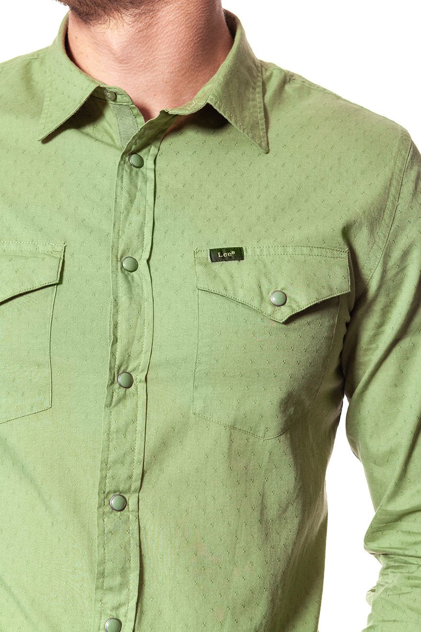 KOSZULA LEE WESTERN SHIRT SAGE L644IBSN