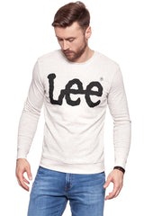 BLUZA MĘSKA LEE LOGO SWS ECRU MELE L80AOT48