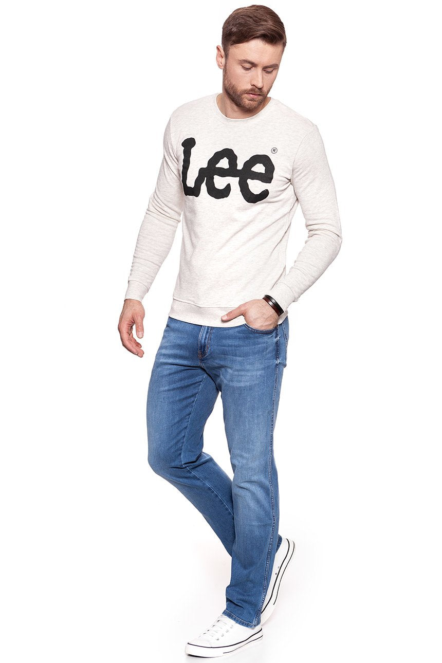 BLUZA MĘSKA LEE LOGO SWS ECRU MELE L80AOT48