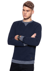 BLUZA MĘSKA LEE CREW SWS NAVY DARKNESS L81NUBML