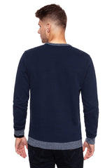 BLUZA MĘSKA LEE CREW SWS NAVY DARKNESS L81NUBML