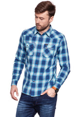 KOSZULA LEE RIDER SHIRT WASHED BLUE L851IVLR