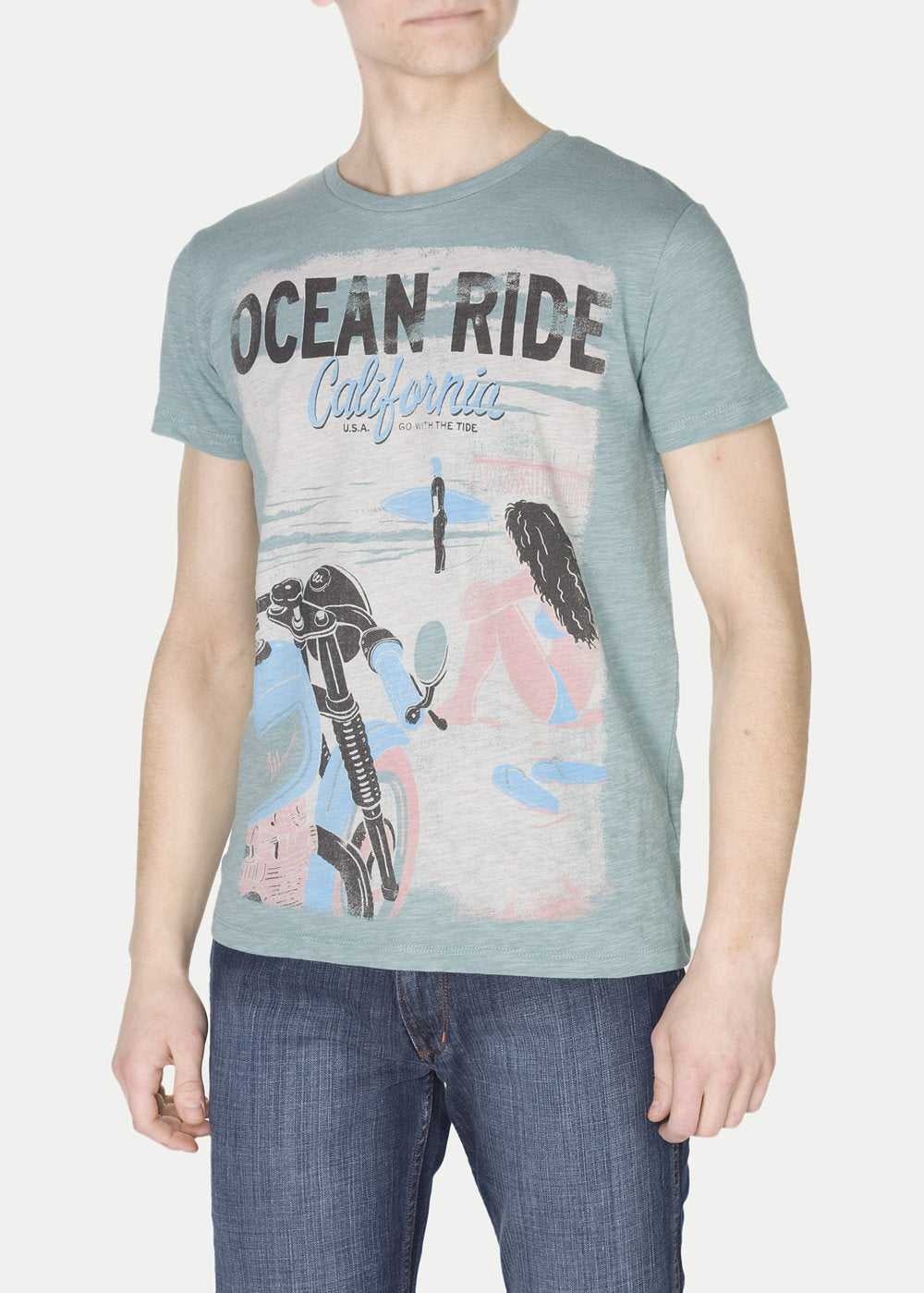 KOSZULKA WRANGLER OCEAN RIDE ARTIC TEE W7985DE7W      $