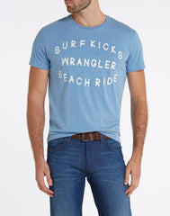 KOSZULKA WRANGLER BEACH RIDE TEE TURQUOISE T SHIRT W7978FQQX      $