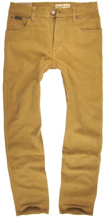 MĘSKIE SPODNIE MATERIAŁOWE WRANGLER TEXAS STRETCH NUT W1213235P      $