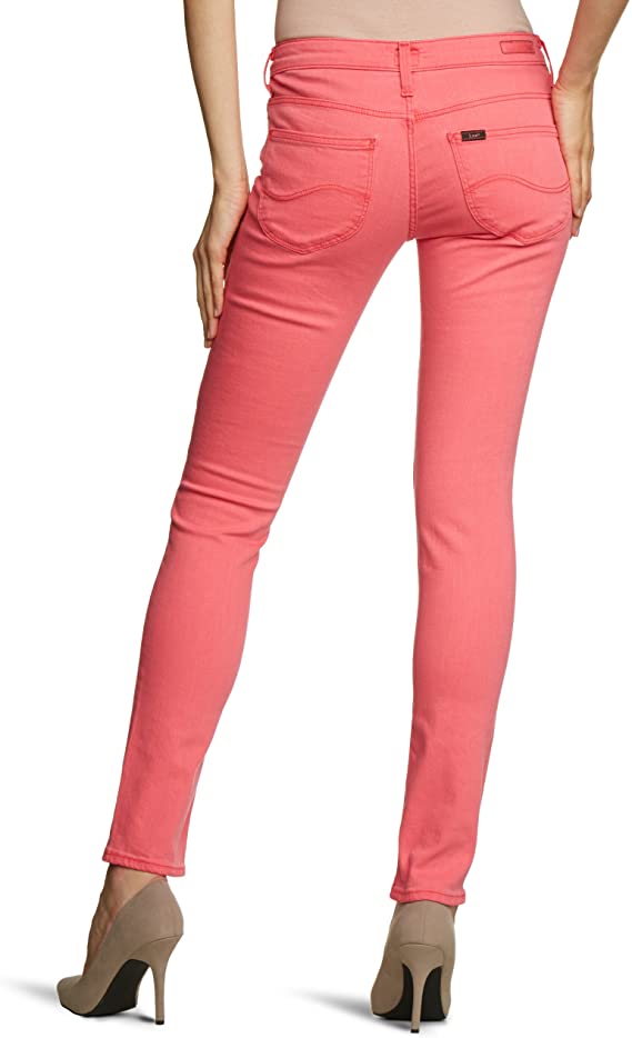 LEE SCARLETT DAMSKIE SPODNIE JEANSOWE PINK L526EV29