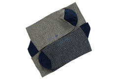 SKARPETKI WRANGLER SKARPETY MĘSKIE 2 PARY DWUPAK GREY/NAVY STRIPES