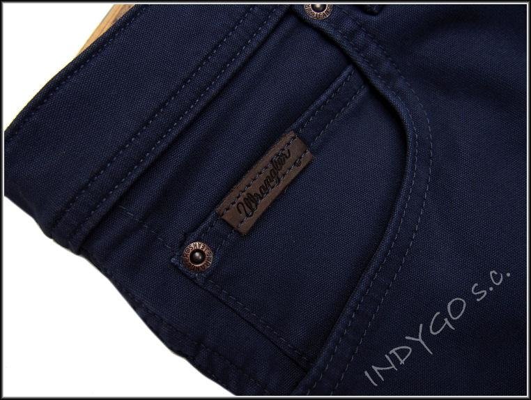 MĘSKIE SPODNIE MATERIAŁOWE WRANGLER ARIZONA STRETCH NAVY W12OT2114      $