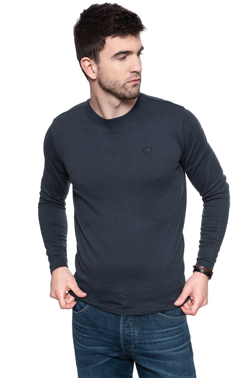 MĘSKI SWETER MUSTANG Basic C-Neck Jumper 1001097 4085