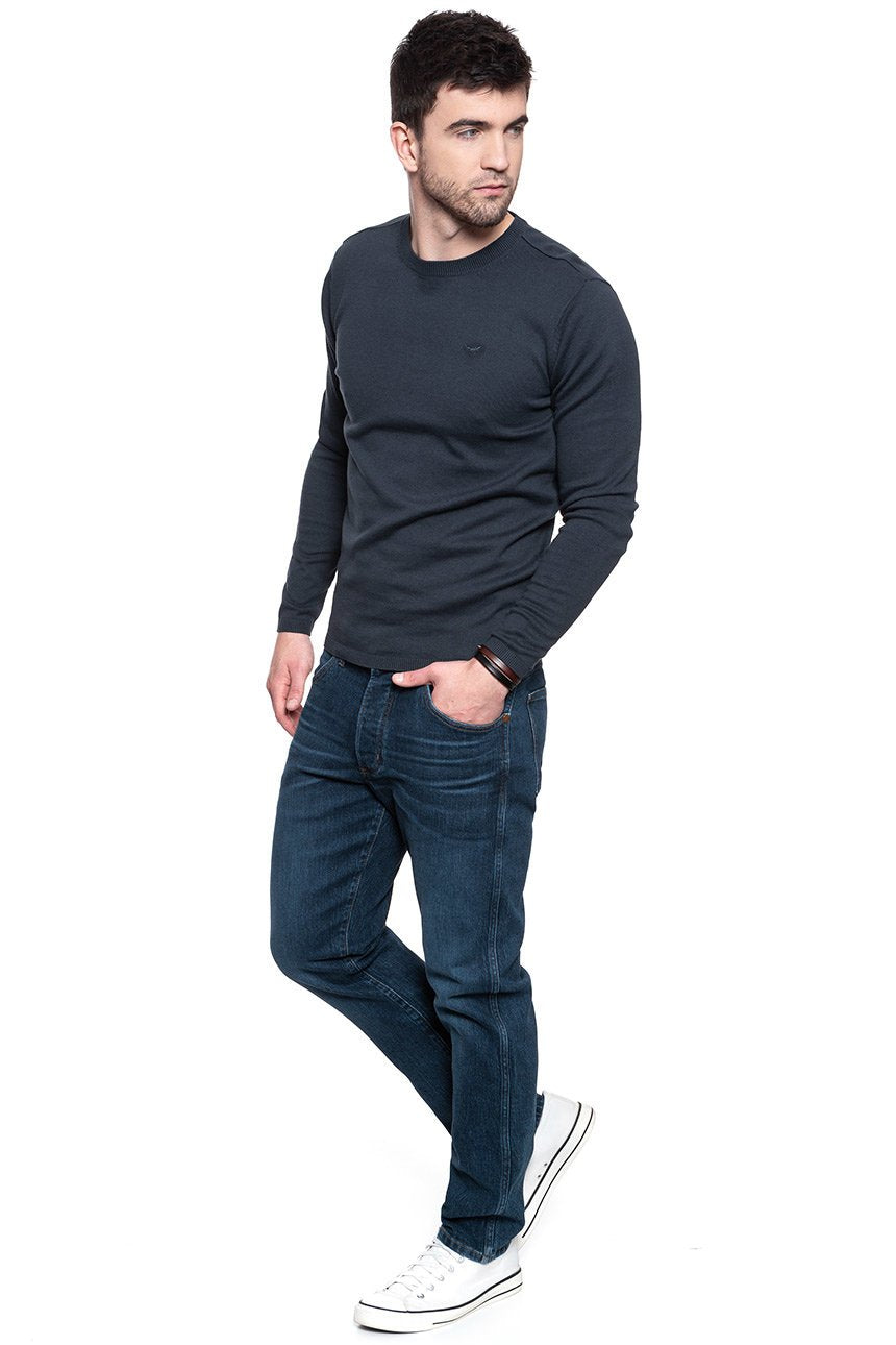 MĘSKI SWETER MUSTANG Basic C-Neck Jumper 1001097 4085