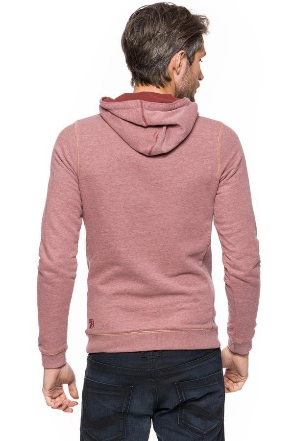 BLUZA TOM TAILOR PEACHED S. DYE HOODY WITH PRINT 2529447.00.12 COL. 4652