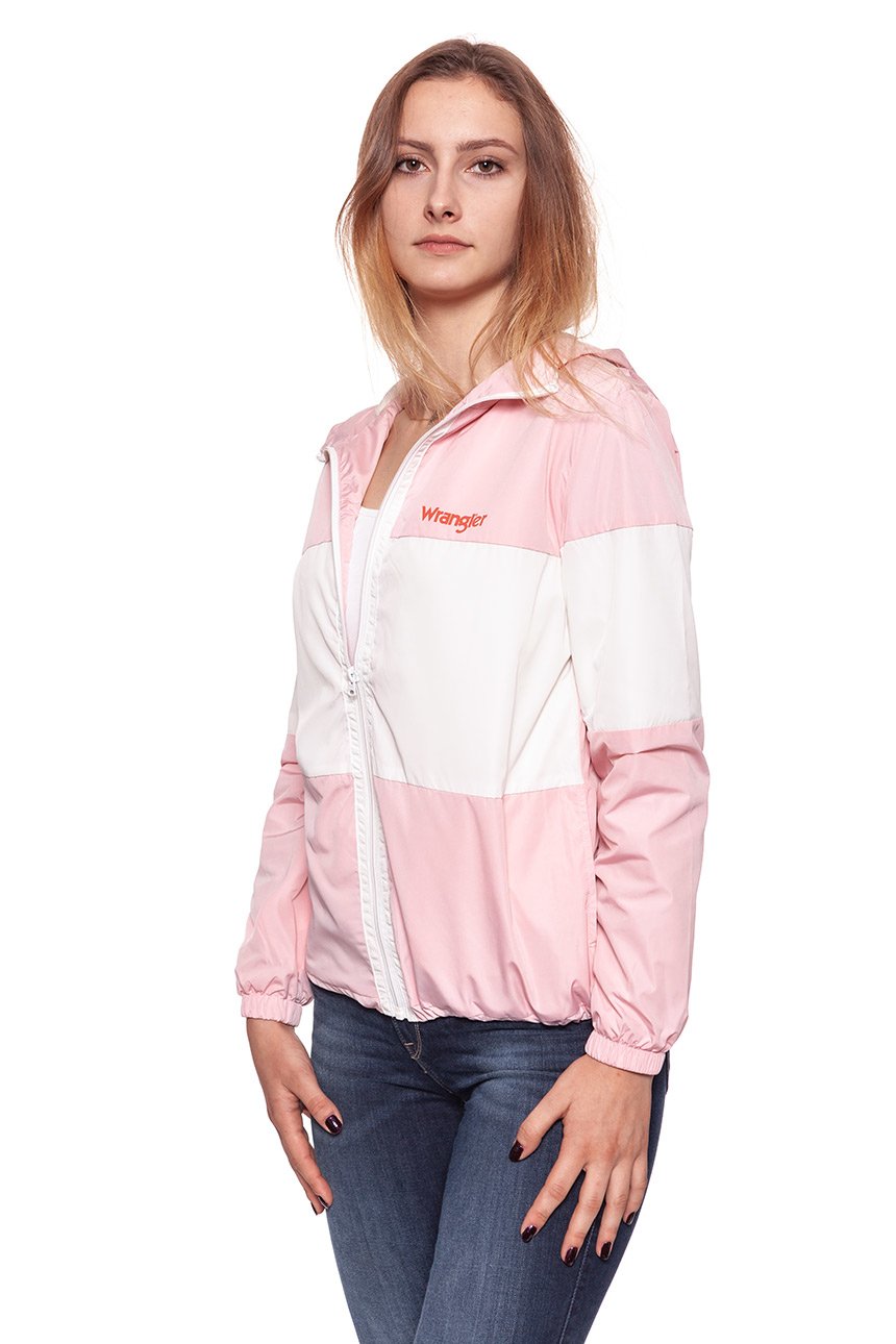 DAMSKA KURTKA PRZEJŚCIOWA WRANGLER RETRO WINDBREAKER ROSE SHADOW W401RV9S8