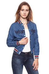 DAMSKA KURTKA PRZEJŚCIOWA WRANGLER BOMBER JACKET RETRO ACTIVE W412FD123