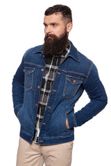 KURTKA JEANSOWA WRANGLER REGULAR JACKET SWING W443K3TK7