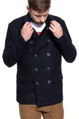 PŁASZCZ MĘSKI WRANGLER THE PEACOAT PEACOAT BLUE W4595WK49