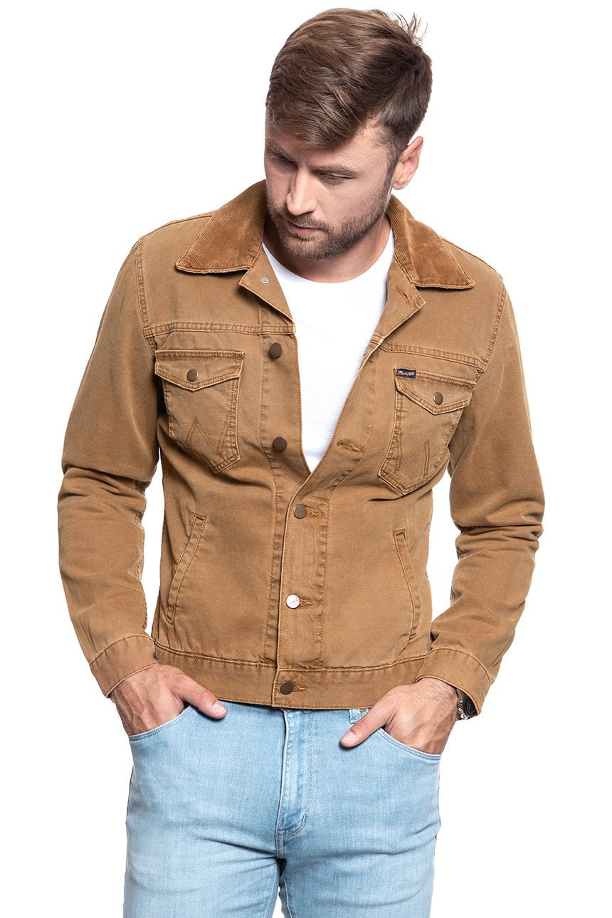 KOSZULA JEANSOWA MĘSKA WRANGLER WESTERN JACKET CHIPMUNK W4620WUFE