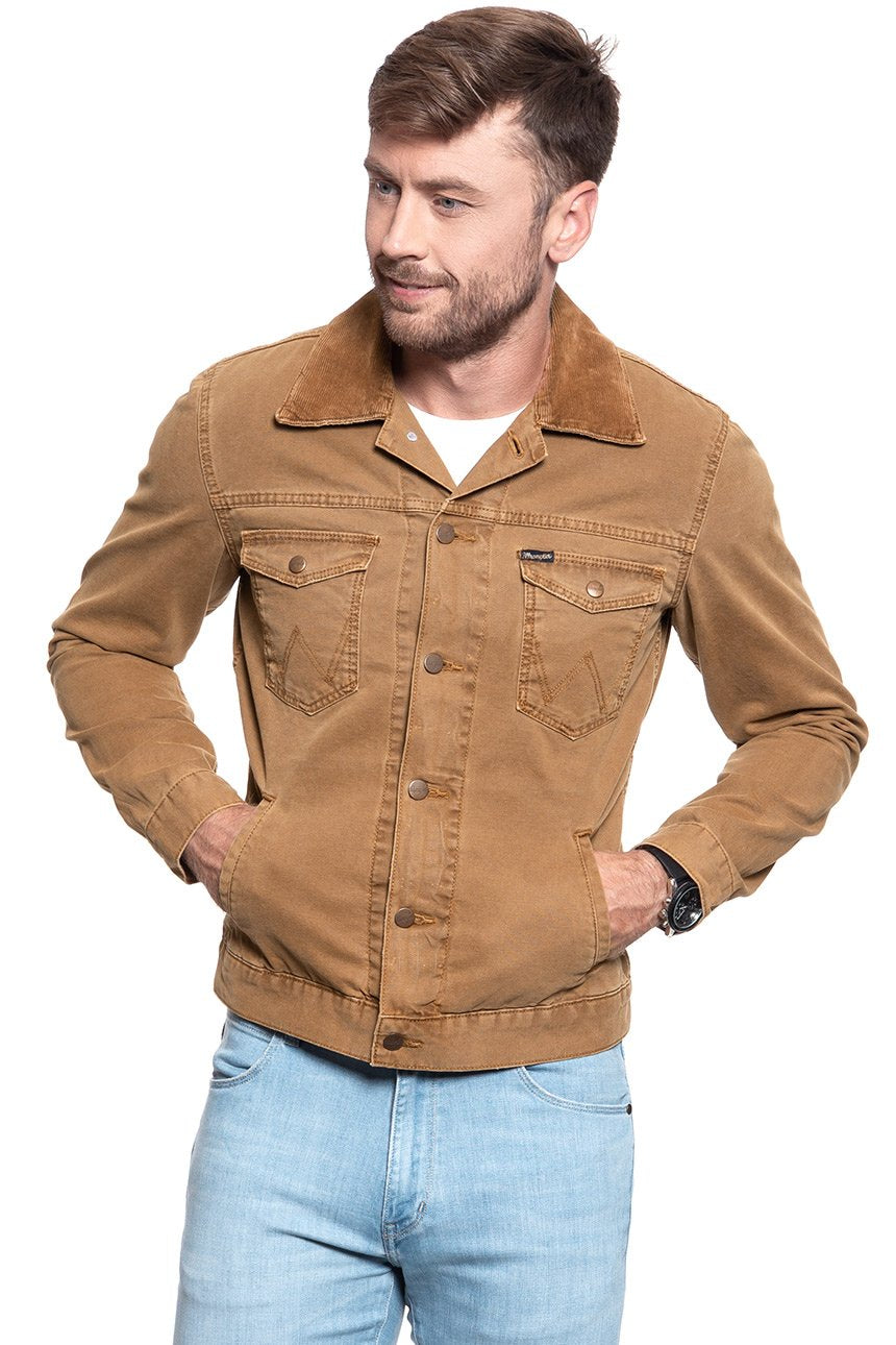 KOSZULA JEANSOWA MĘSKA WRANGLER WESTERN JACKET CHIPMUNK W4620WUFE