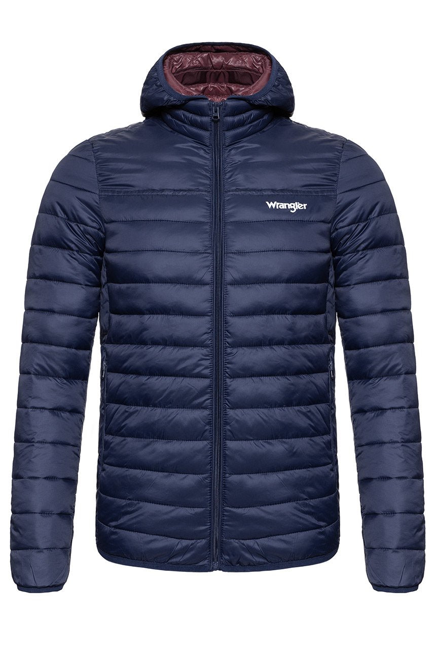 KURTKA WRANGLER PUFFER JACKET NAVY W4666X435