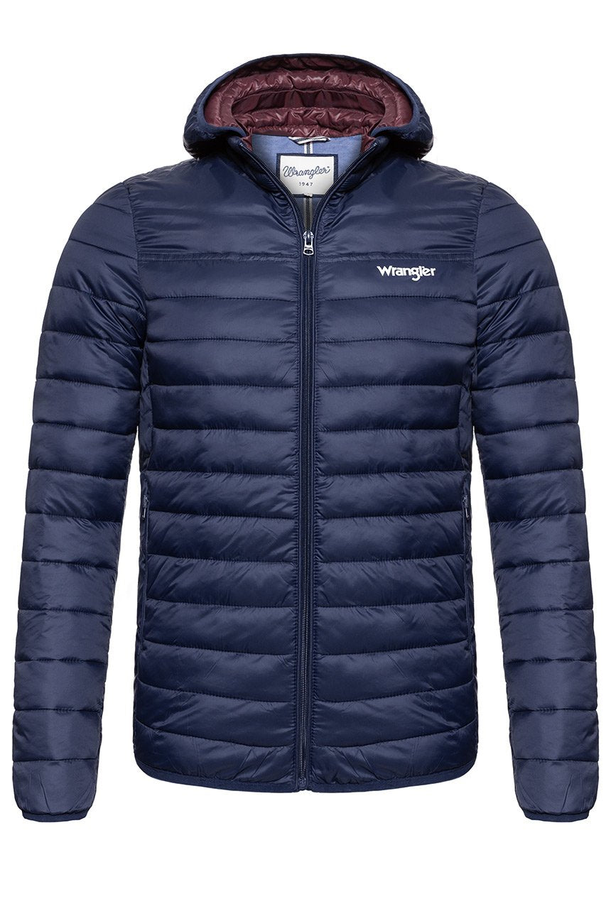 KURTKA WRANGLER PUFFER JACKET NAVY W4666X435