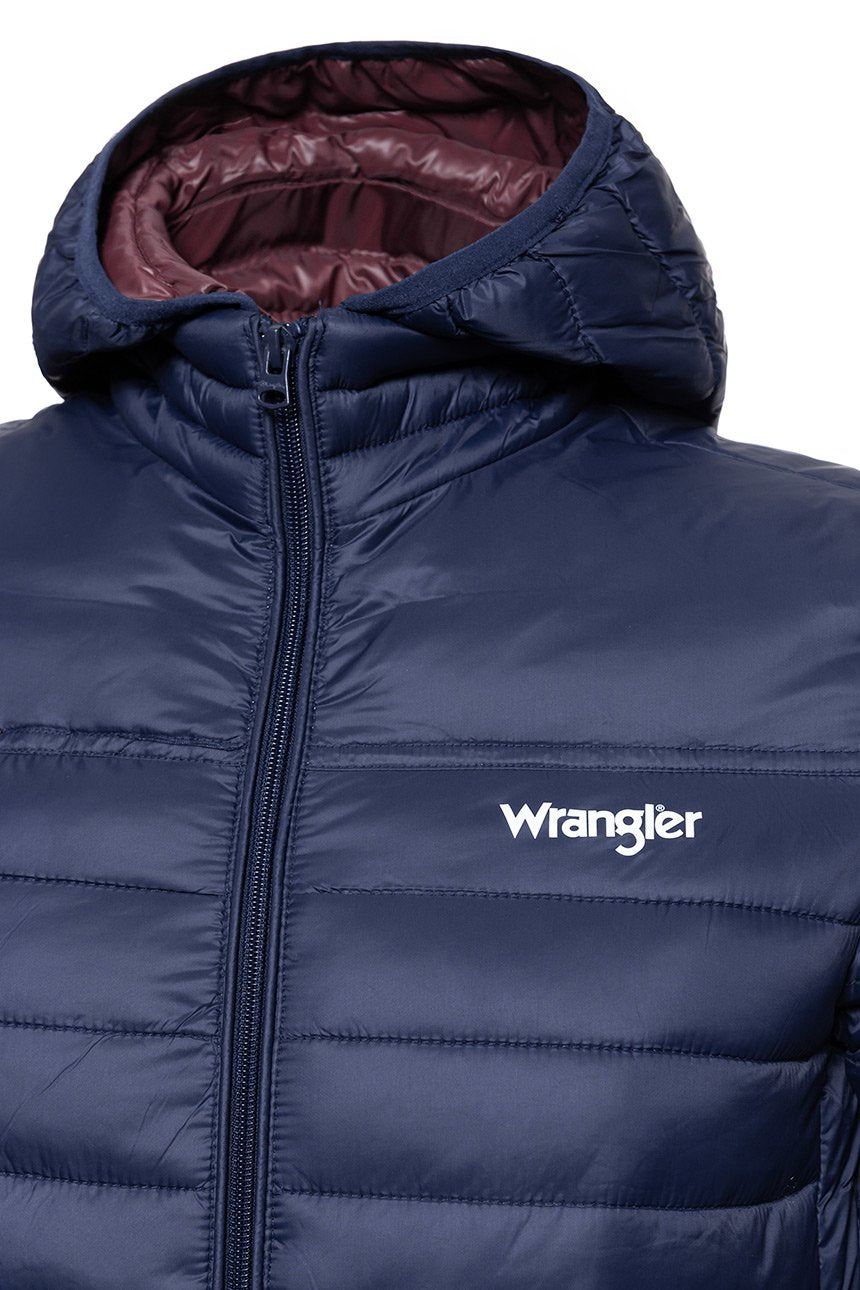 KURTKA WRANGLER PUFFER JACKET NAVY W4666X435