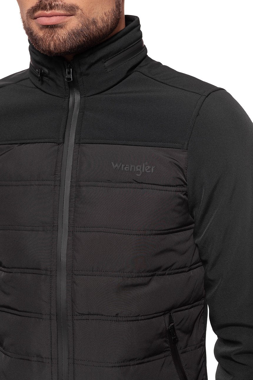 KURTKA WRANGLER TECH JACKET BLACK W4669X501