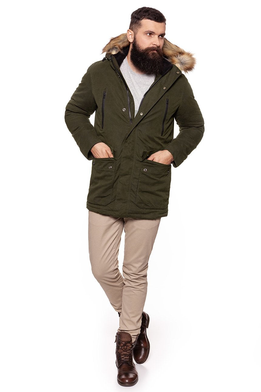 KURTKA ZIMOWA WRANGLER PARKA IVY W4699XURY