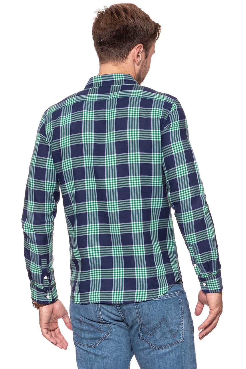 KOSZULA WRANGLER LS 1 PKT SHIRT AMAZON GREEN W5953ORUX