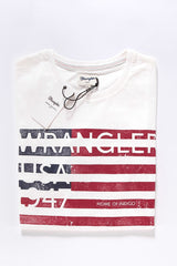 KOSZULKA WRANGLER SS AMERICANA TEE OFFWHITE W7A83FK02