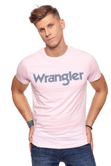 KOSZULKA WRANGLER SS LOGO TEE PEPPA PINK W7A86D3U6