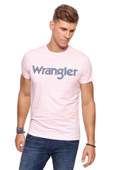 KOSZULKA WRANGLER SS LOGO TEE PEPPA PINK W7A86D3U6