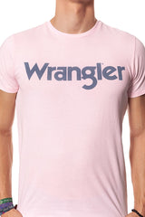 KOSZULKA WRANGLER SS LOGO TEE PEPPA PINK W7A86D3U6